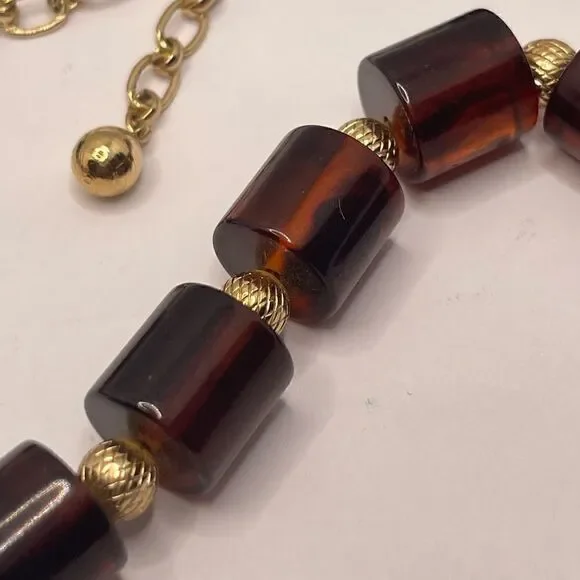 Rare vintage crown TRIFARI Bakelite choker necklace - Picture 13 of 14